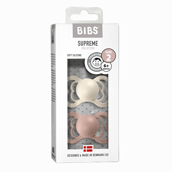 Bibs - 2-pak supreme sut - Ivory/blush